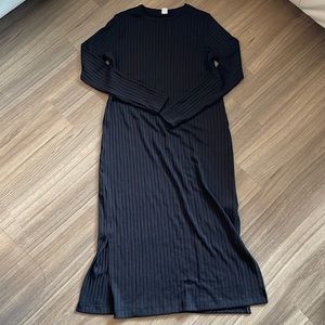 Old Navy Ribbed Long Maxi Black dress small